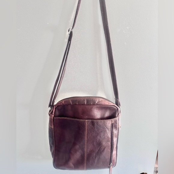 Jack Georges VOYAGER SLIM CROSSBODY W/ZIPPERED FRONT POCKET #7213 - Picture 9 of 14